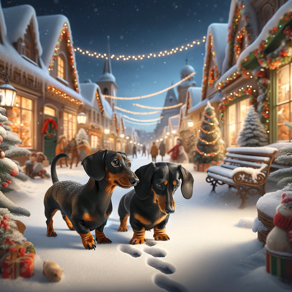 Doxie Brothers Christmas (GPT Art)